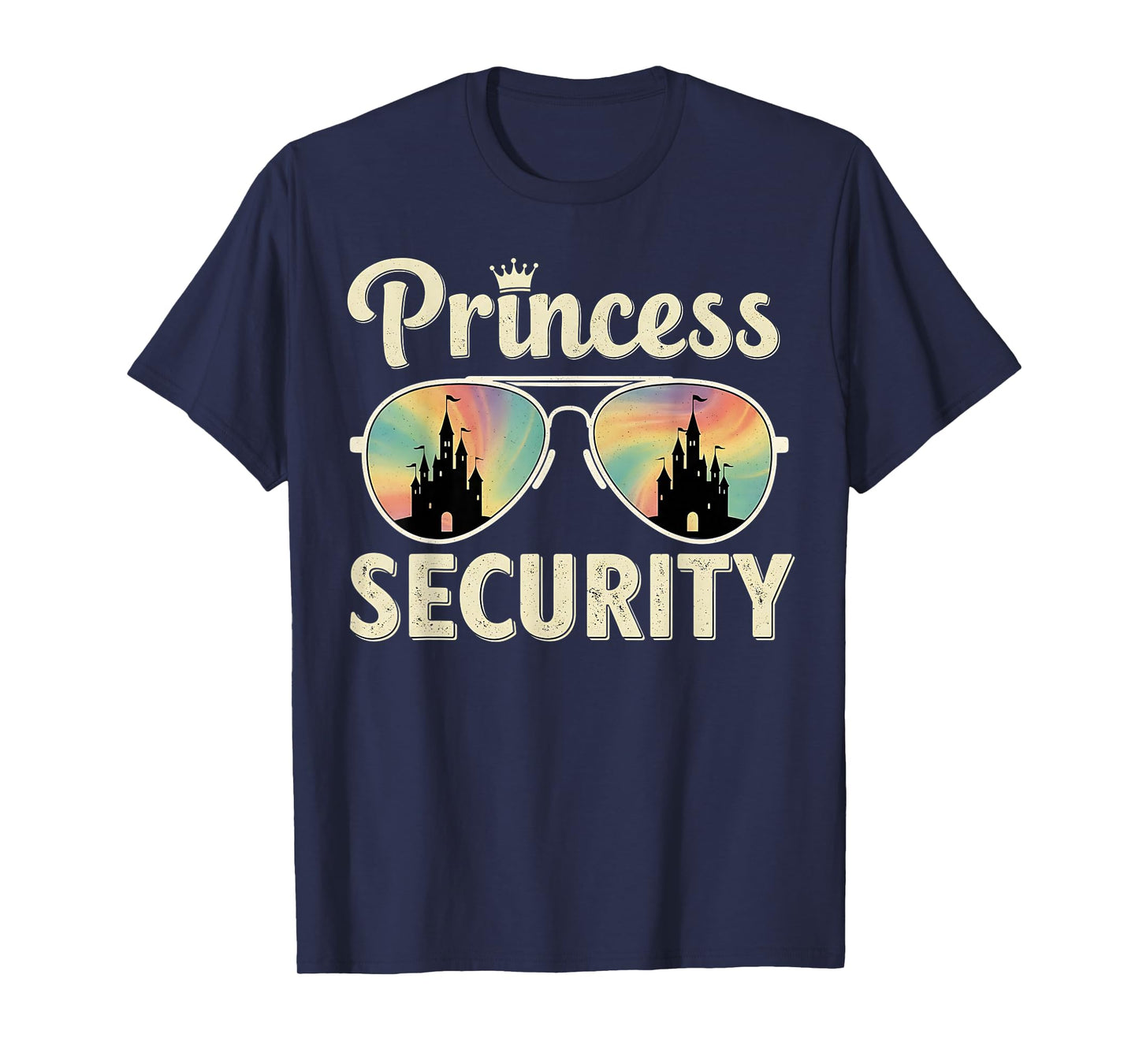 Princess Security Protection Retro Castle Matching Family T-Shirt