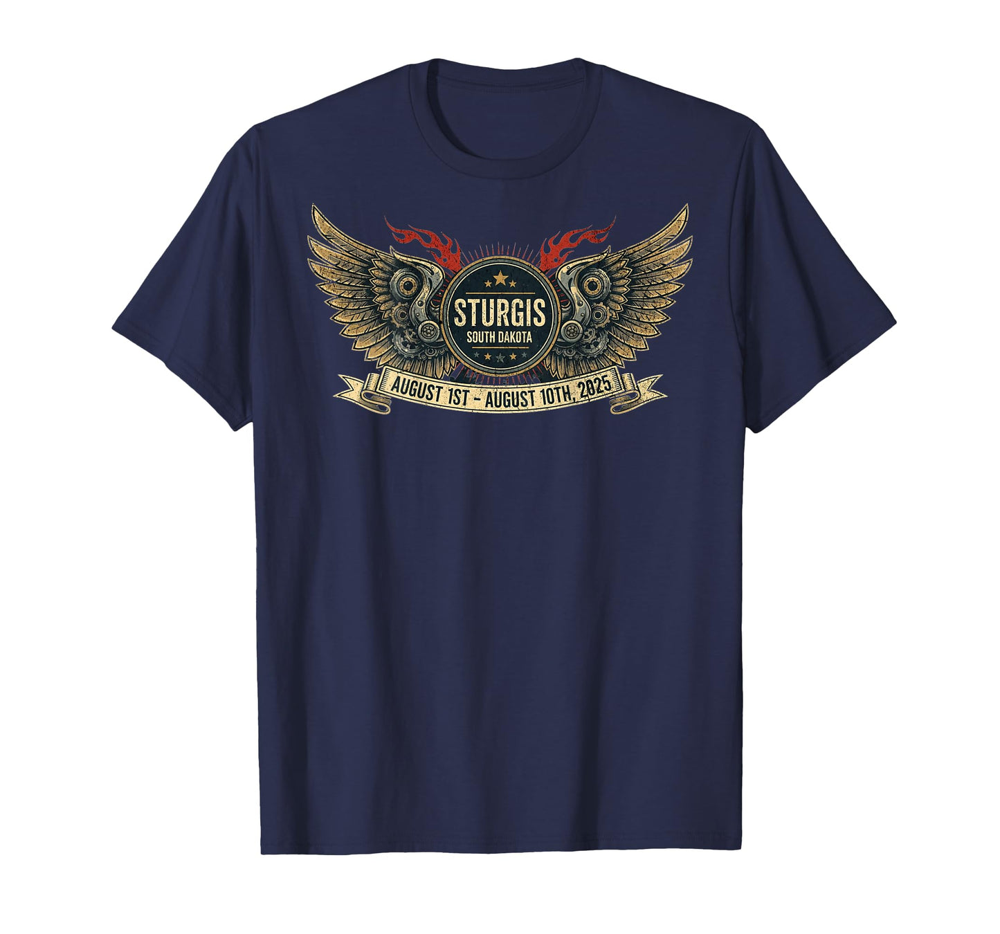 2025 STURGIS WITH VINTAGE ART ON BACK T-Shirt