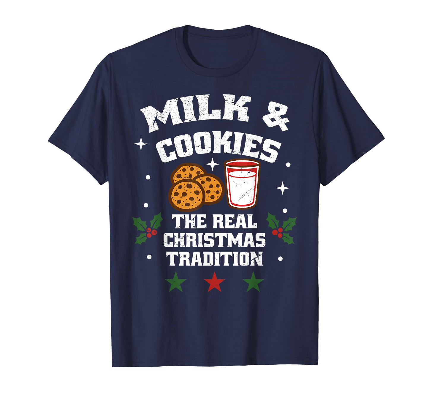 Milk and Cookies Christmas Santa Xmas Family Celebration T-Shirt
