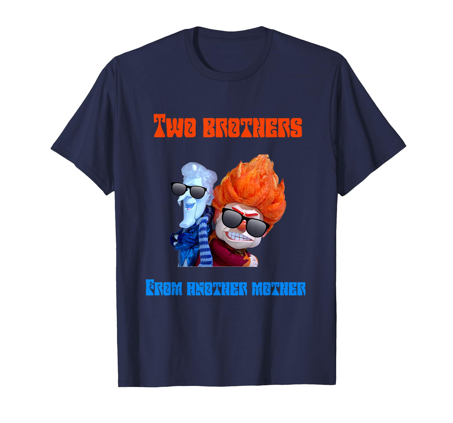 Funny Hot and Cold Weather Miser Brothers Novelty T-Shirt