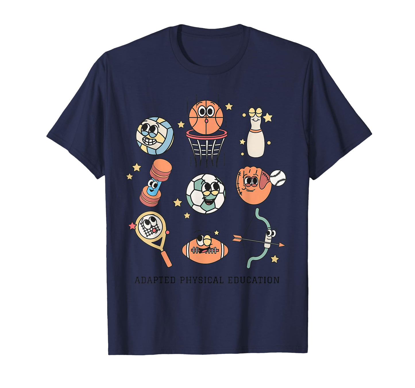Cute Adapted Physical Education Teacher Sports Ape Teacher T-Shirt