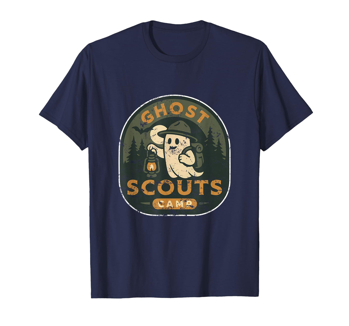 Ghost Scouts Camp Patch Halloween T-Shirt
