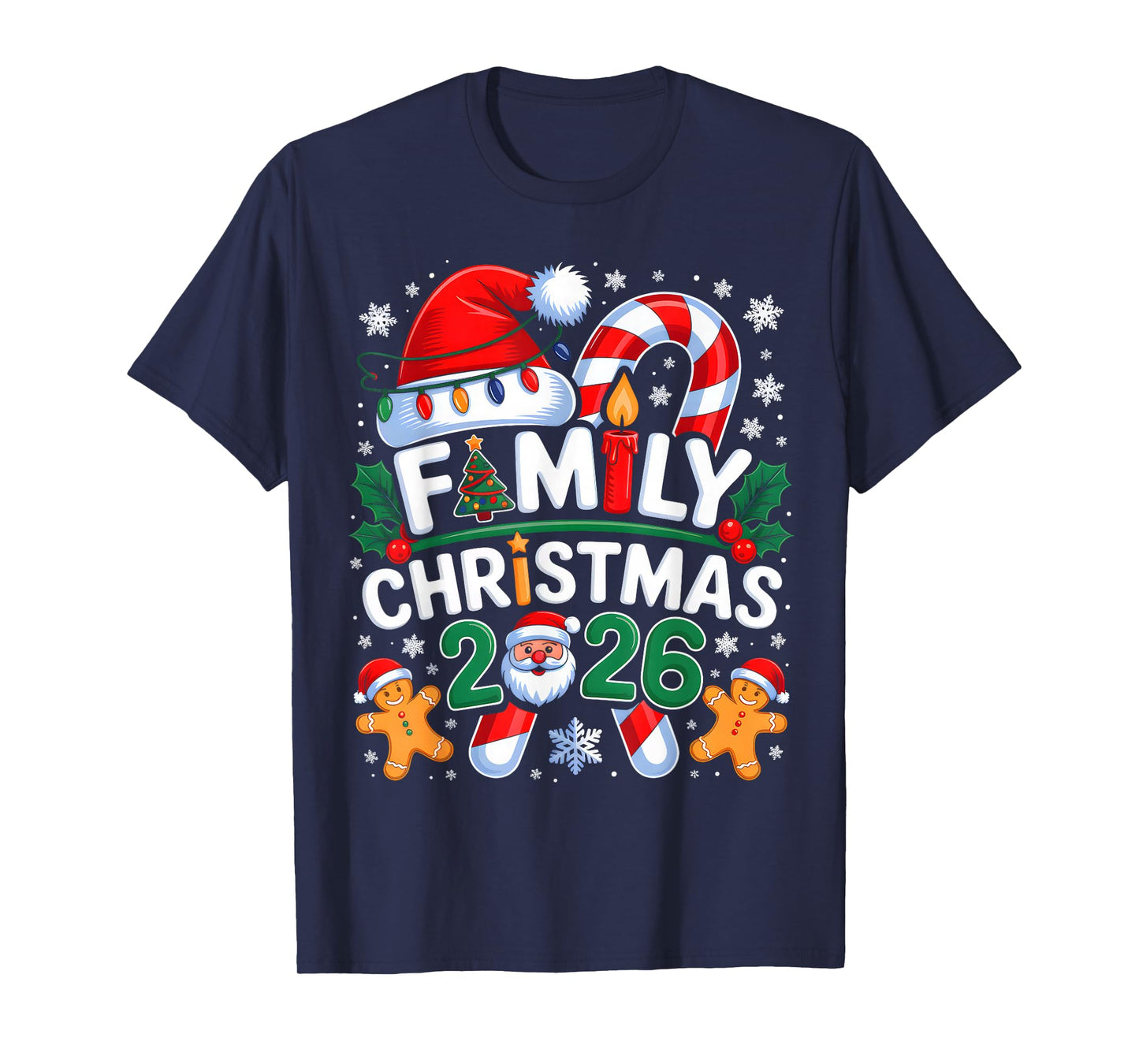 Christmas 2026 Family Matching Xmas Team Santa Squad 2026 T-Shirt