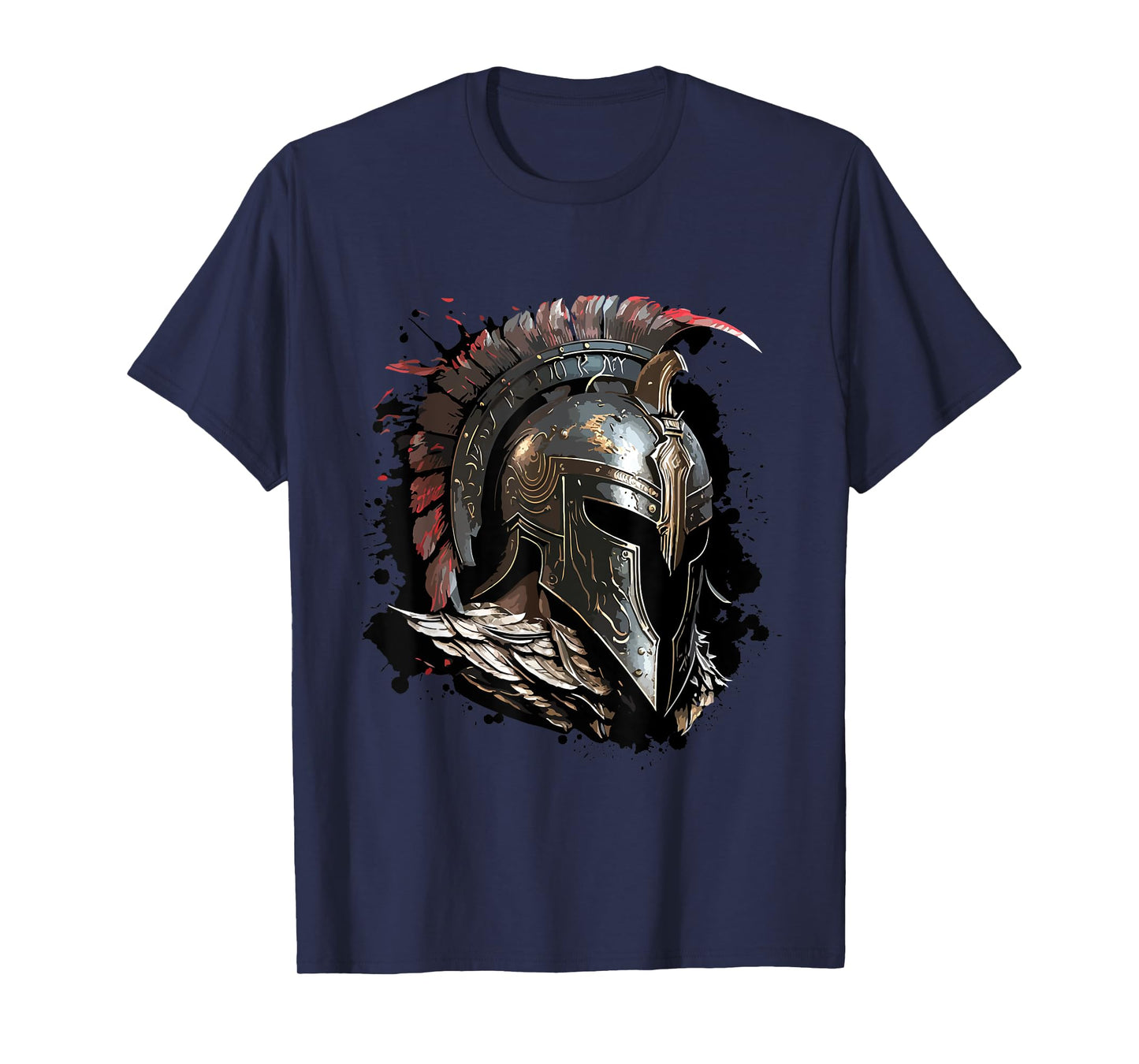 Spartan Helmet Warrior Gladiator Gym Fitness Workout T-Shirt