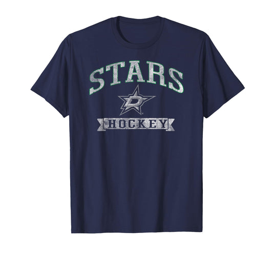Dallas Stars Vintage Hockey Black Officially Licensed T-Shirt
