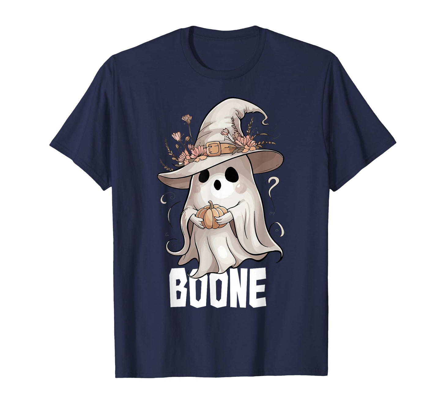 Retro Boo Boone Girls First Name Funny Halloween Ghost 2025 T-Shirt