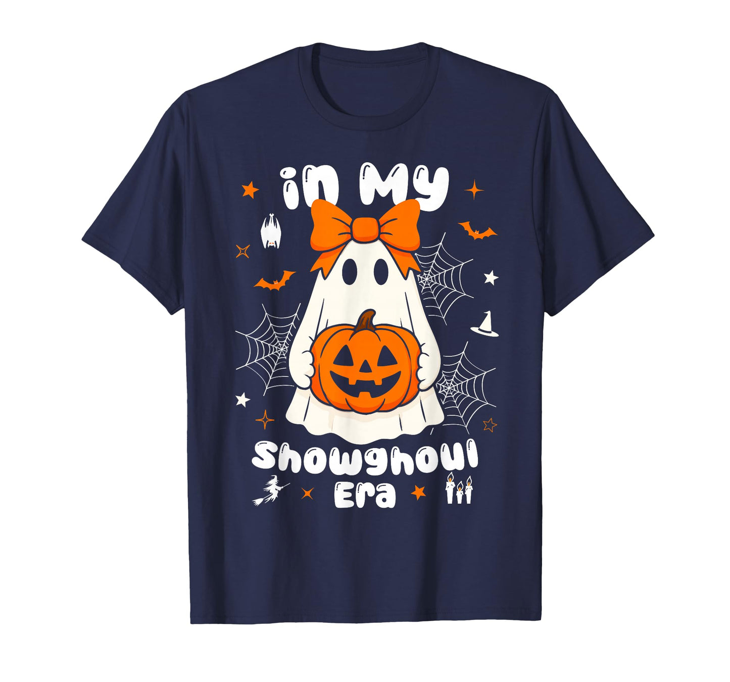 in My Showghoul Era Funny Halloween Ghost Spooky Pumpkin T-Shirt
