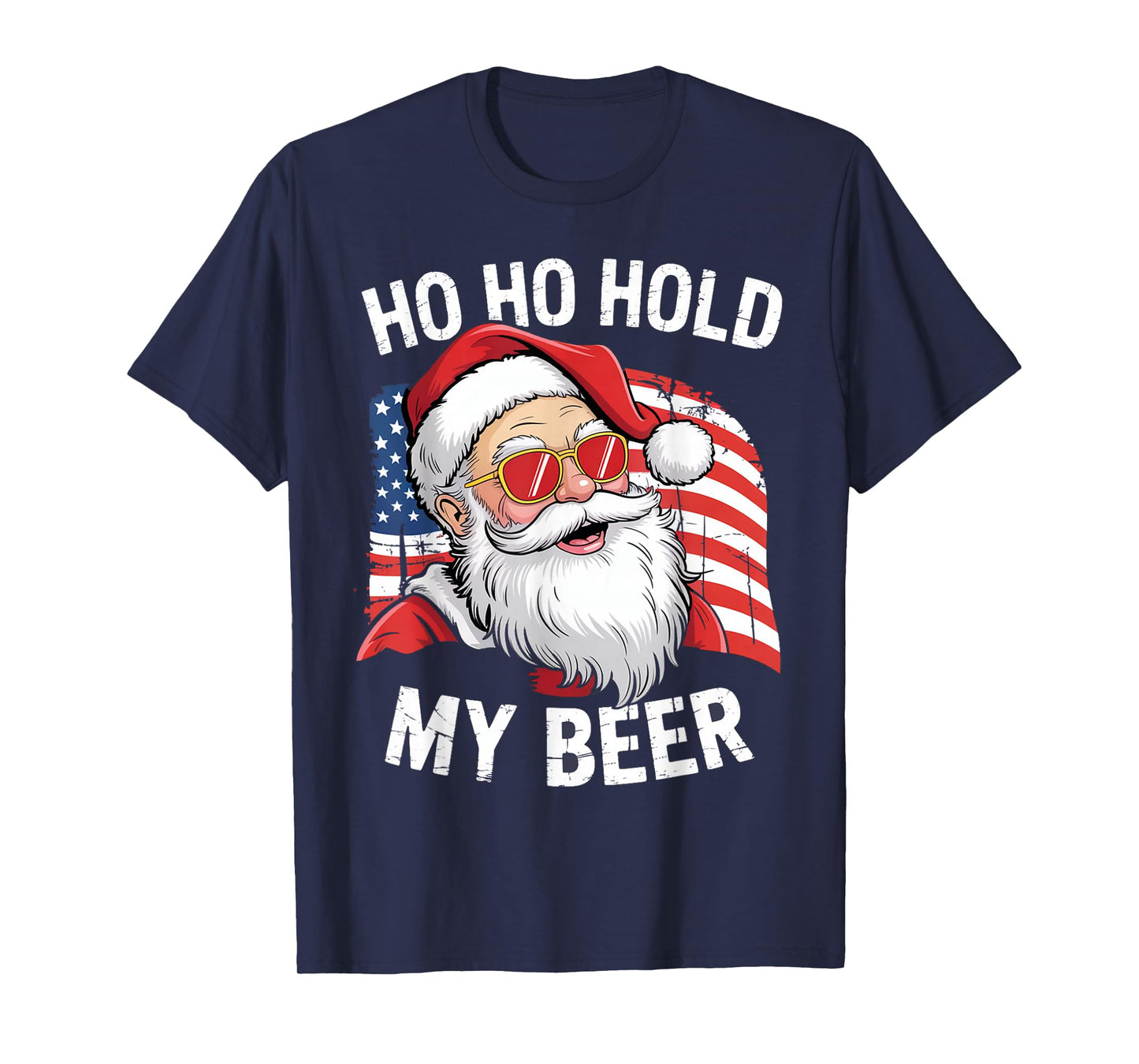 Christmas in July Tee | Santa Ho Ho Hold My Beer T-Shirt