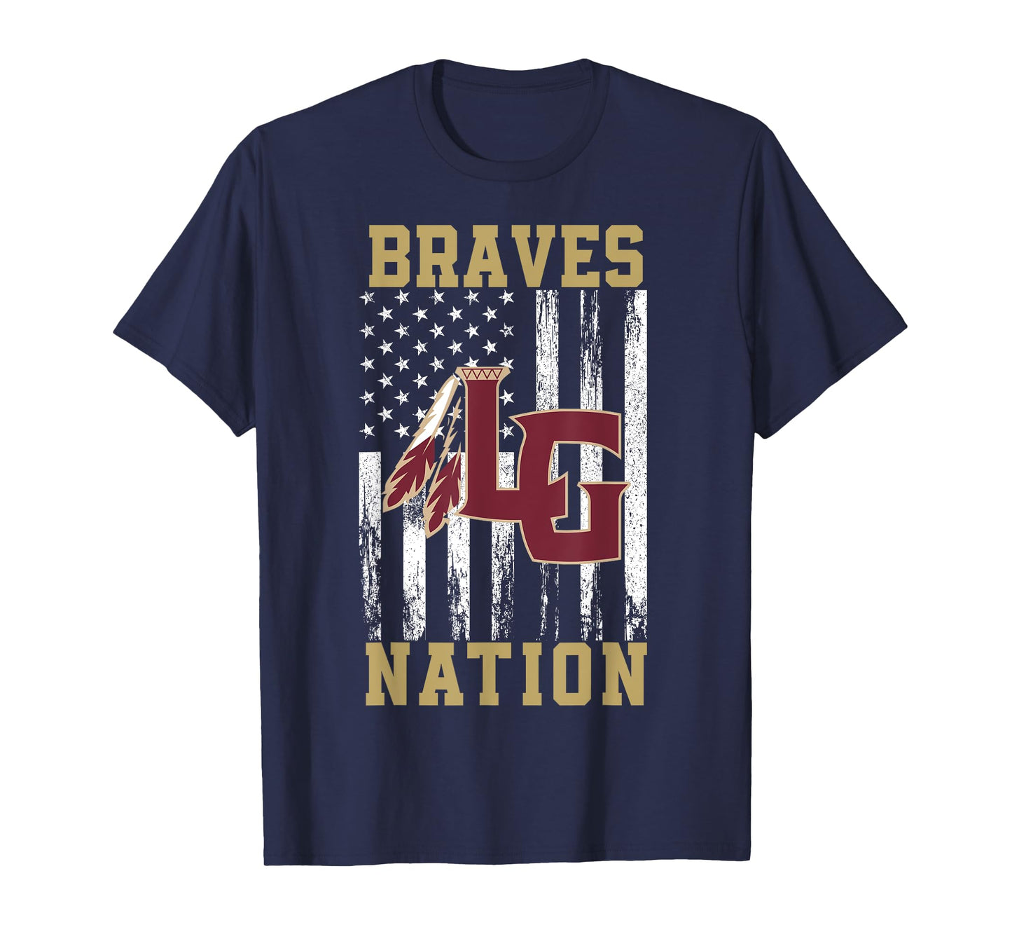 Lake Gibson Braves Logo Nation HS T-Shirt