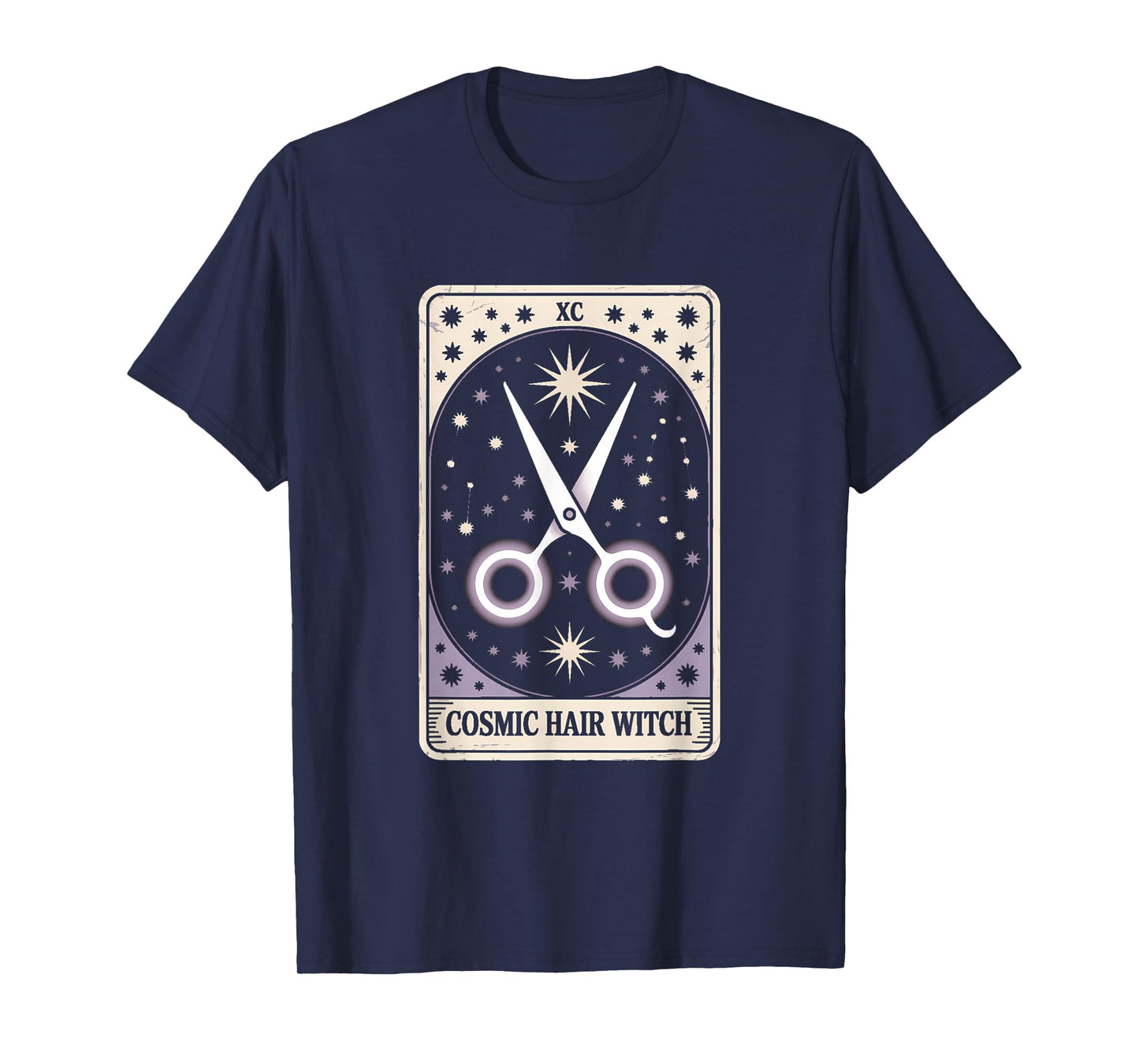 Cosmic Hair Stylist Tarot Card Witch Retro T-Shirt