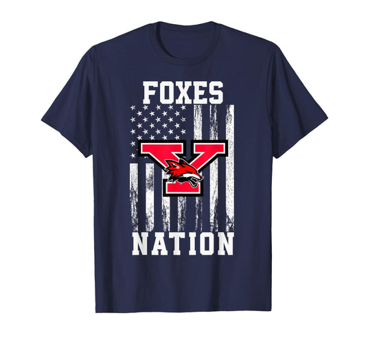 Yorkville Foxes Logo Nation HS T-Shirt