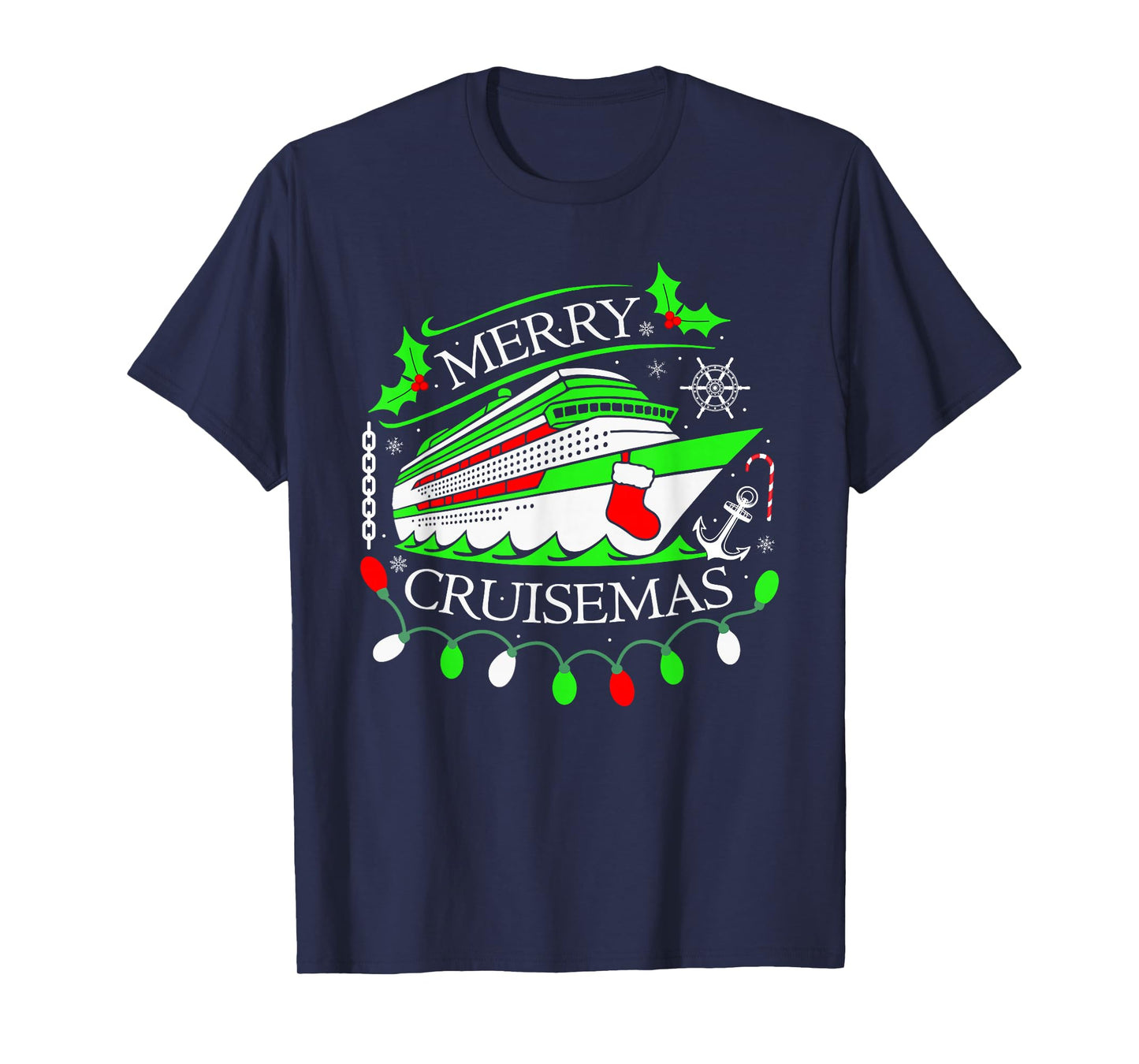 Merry Cruisemas Cruise Vacation Family Cruising Christmas T-Shirt