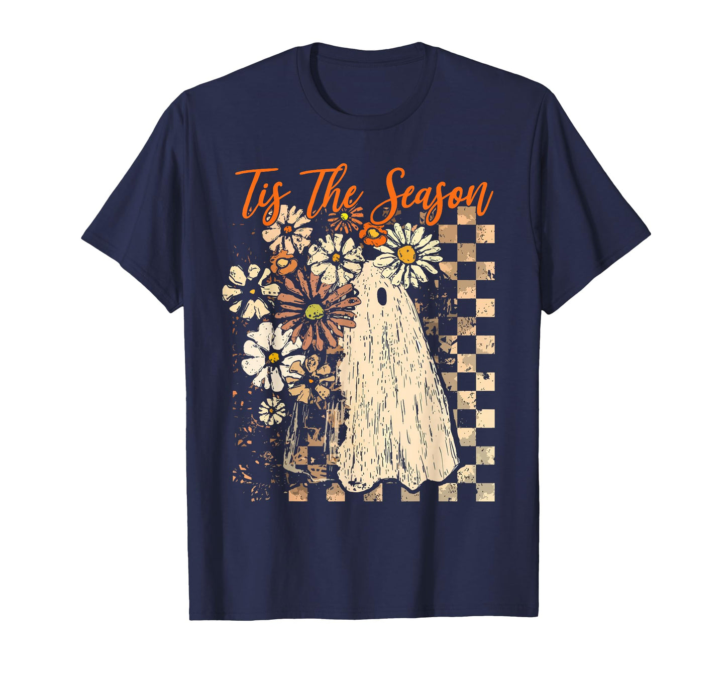 Halloween Vibes Spooky Pumpkin Witch Tis The Season Women T-Shirt