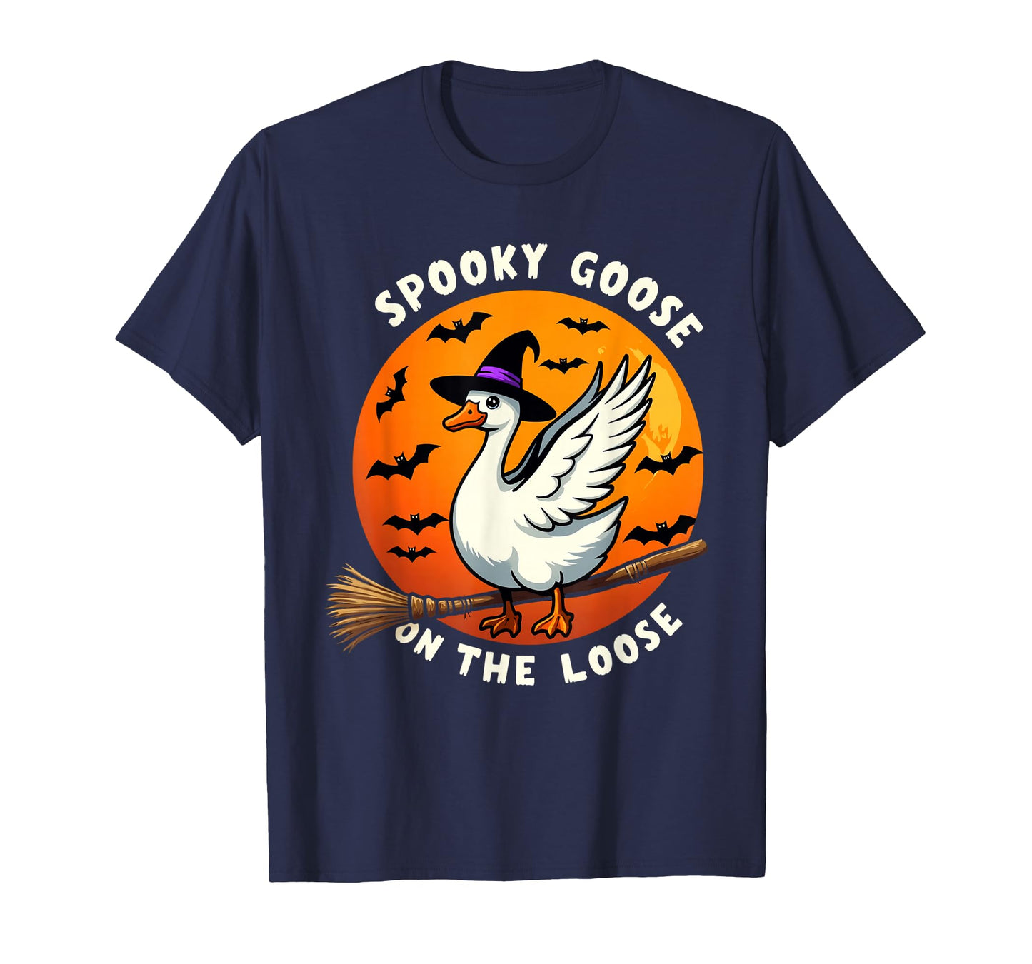 Spooky Goose on The Loose Halloween T-Shirt