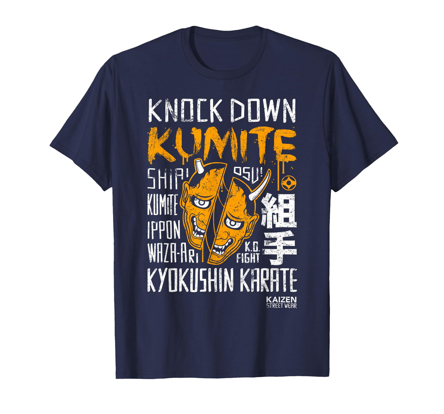 Kyokushin Karate Knock Down Kumite - Color Design - T-Shirt