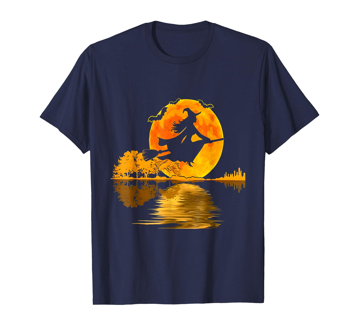 One Witch Riding Broom Halloween T-Shirt
