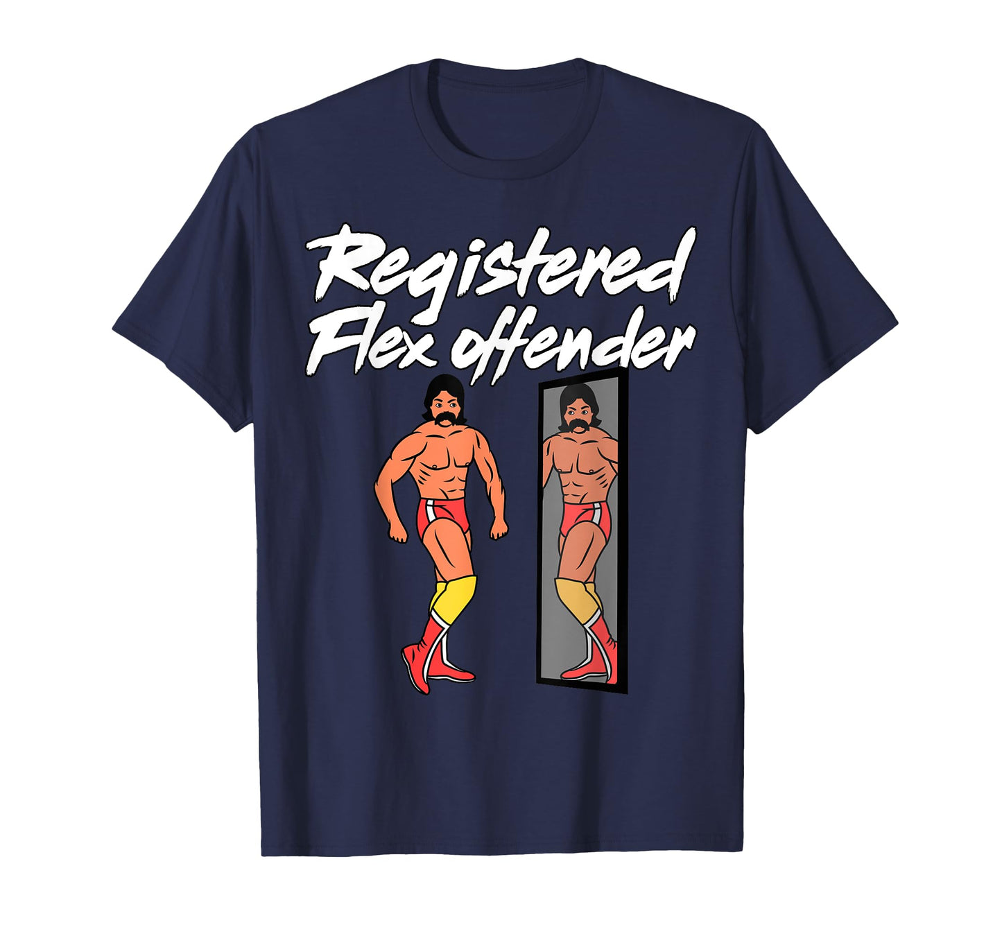 Registered Flex Offender Ironic Bodybuilder Meme Sigma T-Shirt