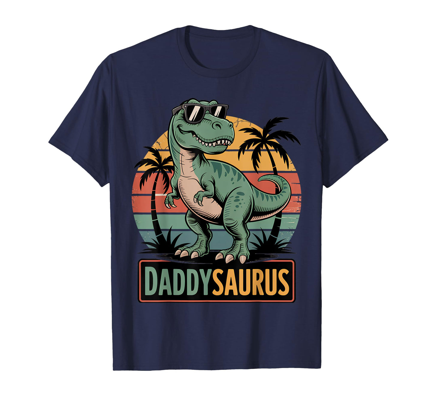 Daddysaurus T Rex Dinosaur Daddy Saurus Family Matching Dad T-Shirt