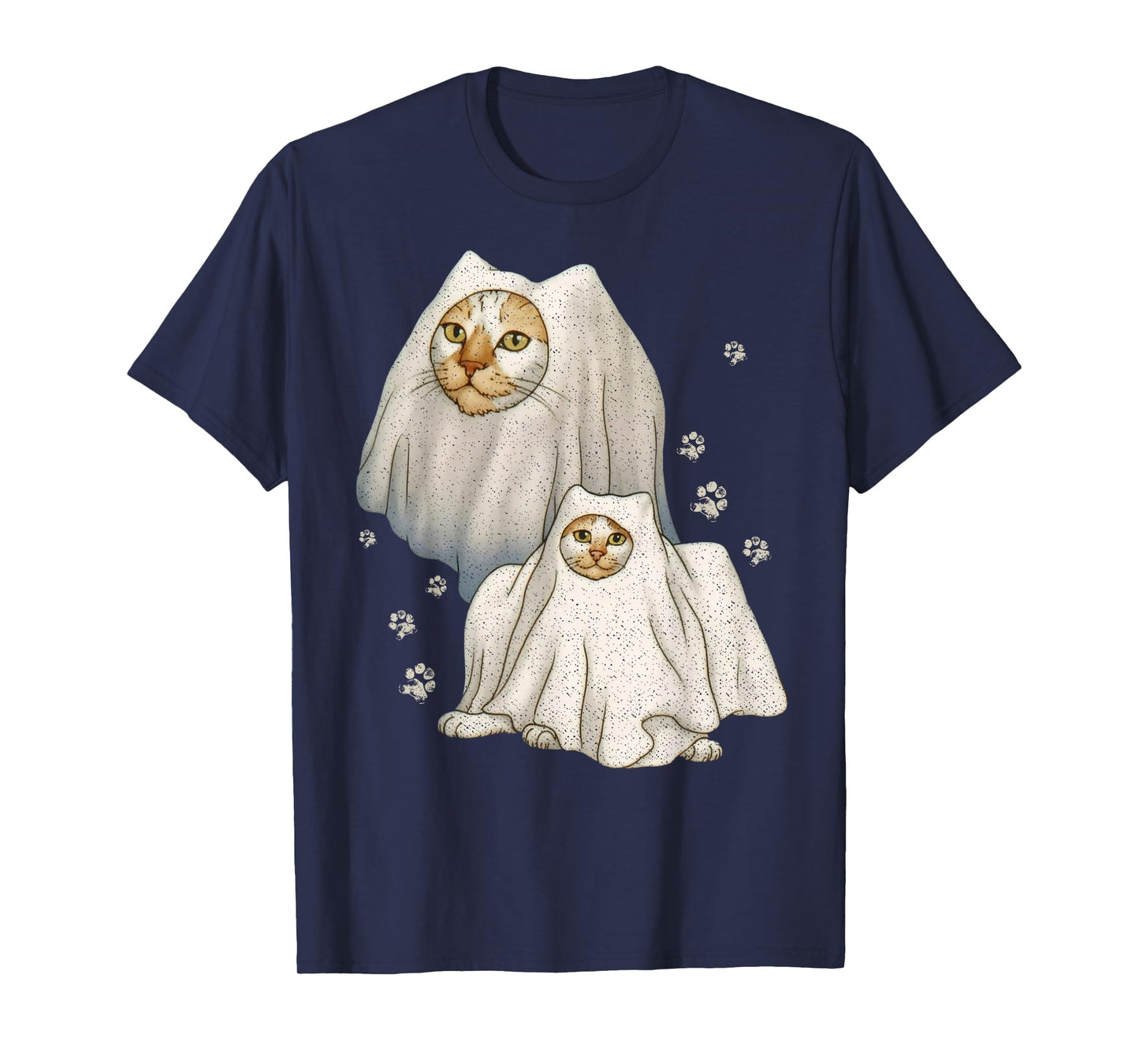 Cute Funny Wizard Cat Ghost Weird Kitten Cat Meme Halloween T-Shirt