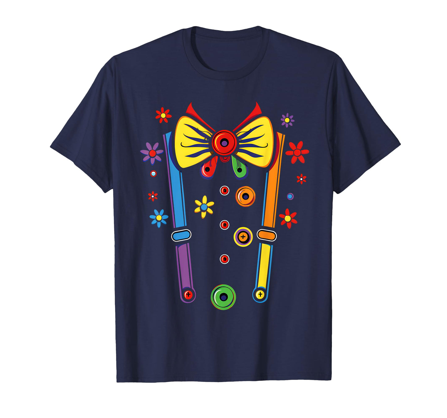Clown Costume Circus Birthday Party Halloween Men Women Kids T-Shirt