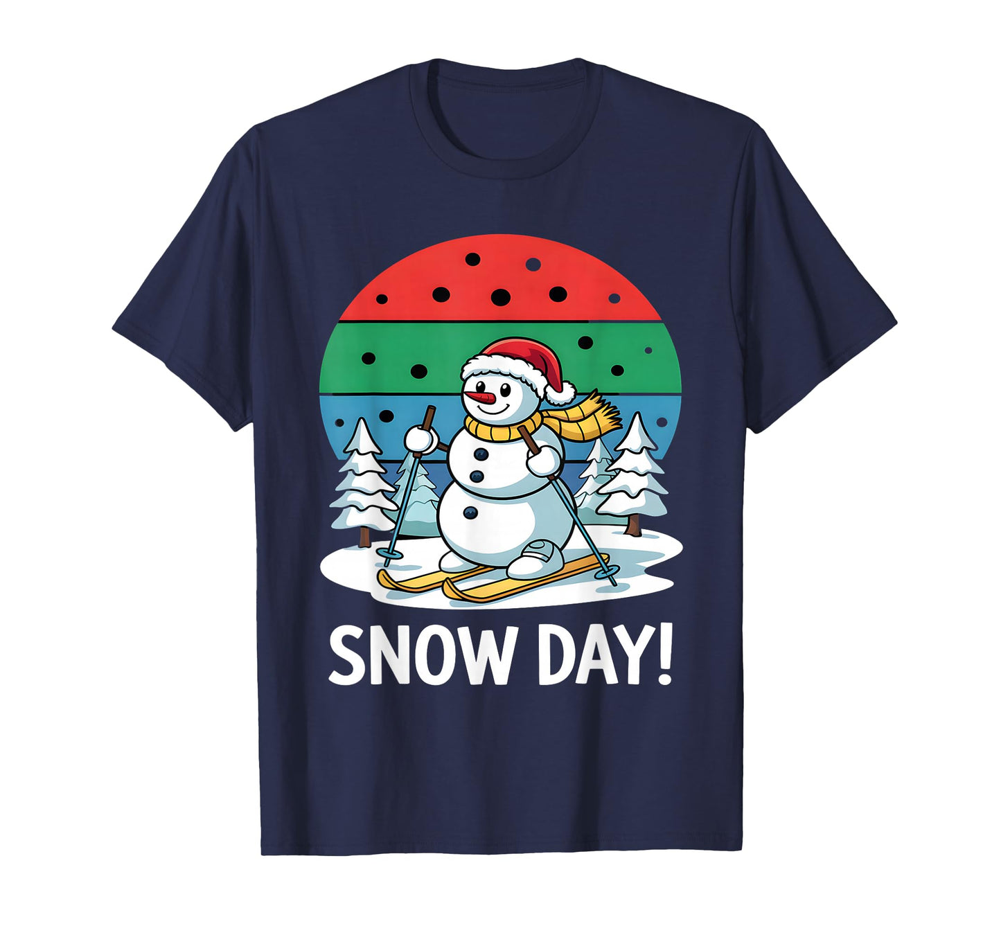 Funny Snowman Christmas Santa Snow Days Party Costume T-Shirt