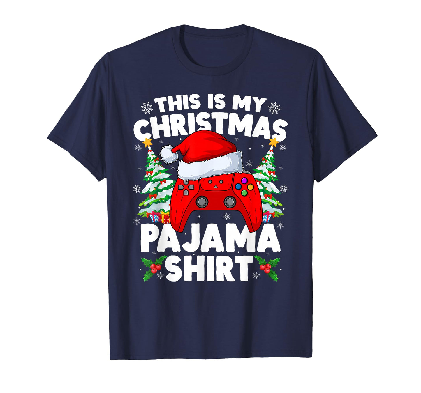 This is My Christmas Pajamas Video Game Gamer Boys Xmas T-Shirt