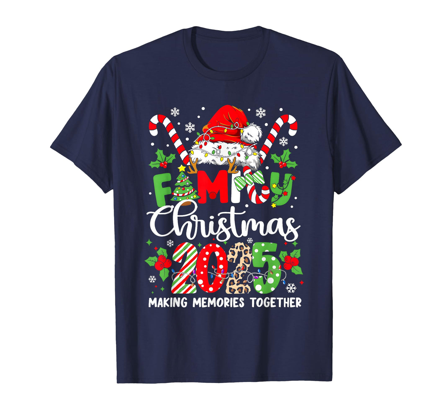Family Christmas 2025 Matching Outfit Xmas Squad Santa T-Shirt