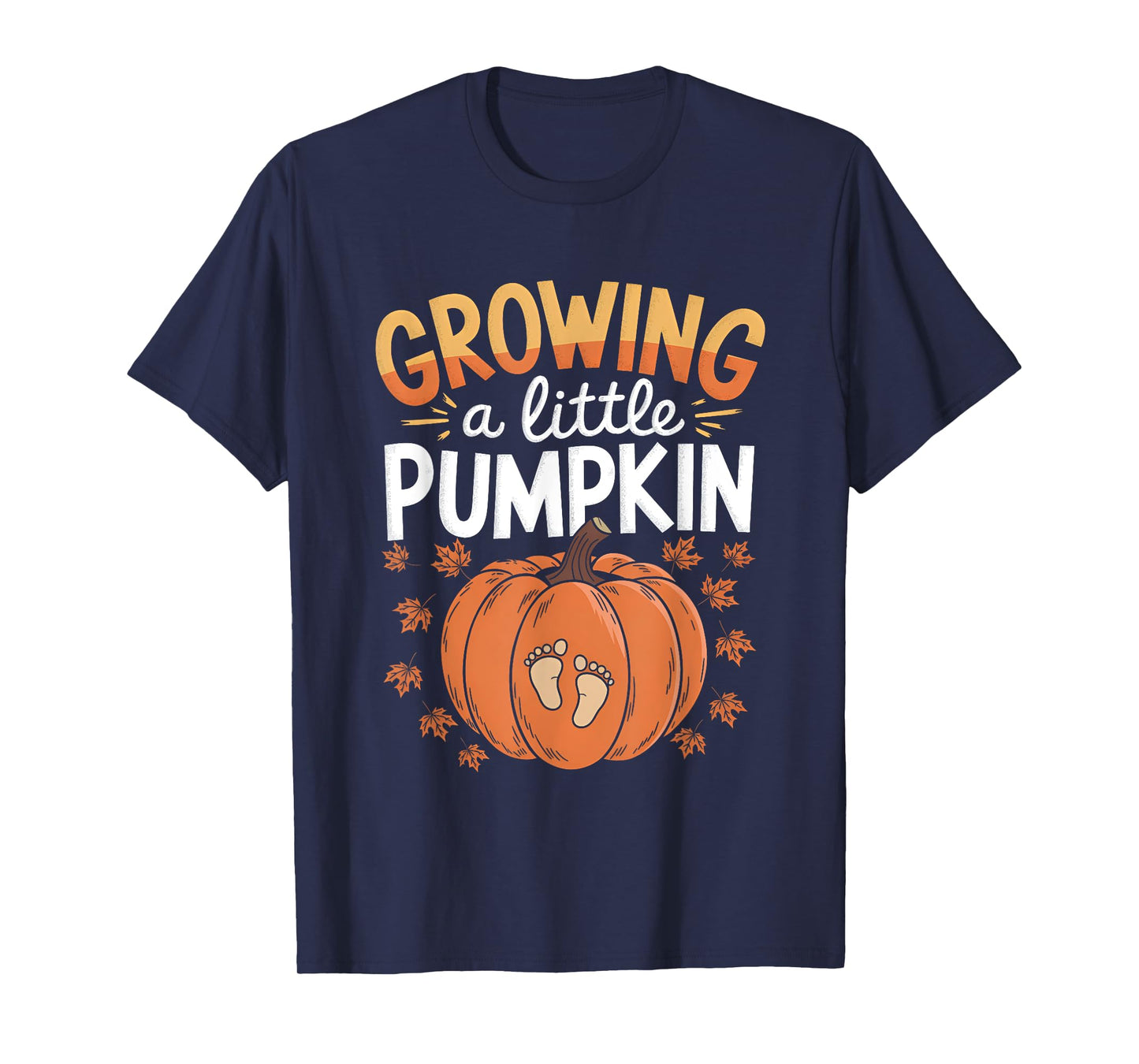 Retro Growing A-Little Pumpkin Shirt Thanksgiving Pregnancy T-Shirt