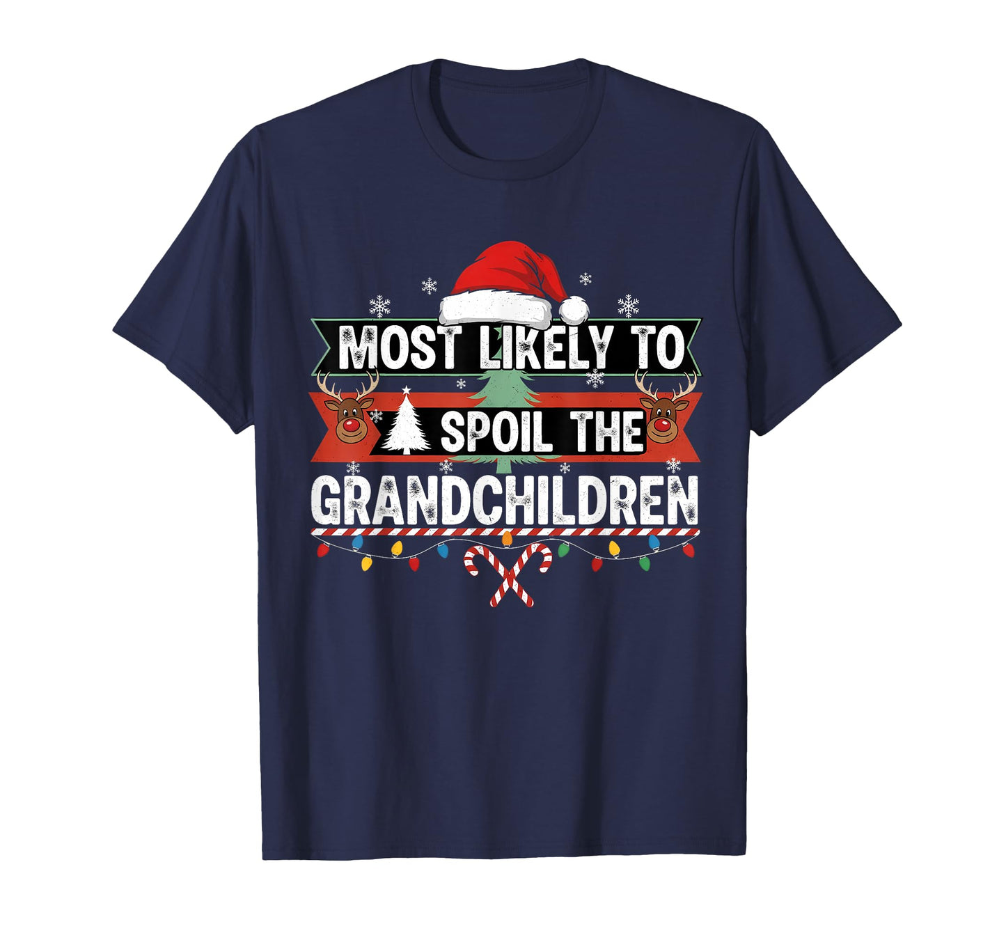 Christmas Party Most Likely to Spoil The Grandchild Fun T-Shirt