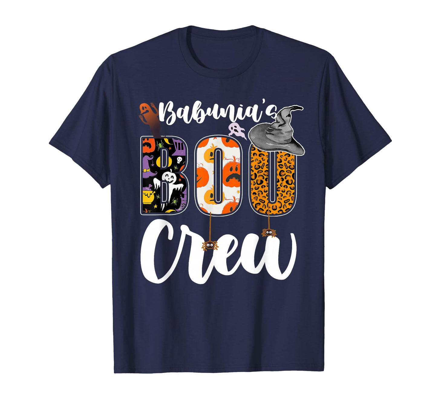 Babunia's Boo Crew Halloween Grandma Grandkids Matching T-Shirt