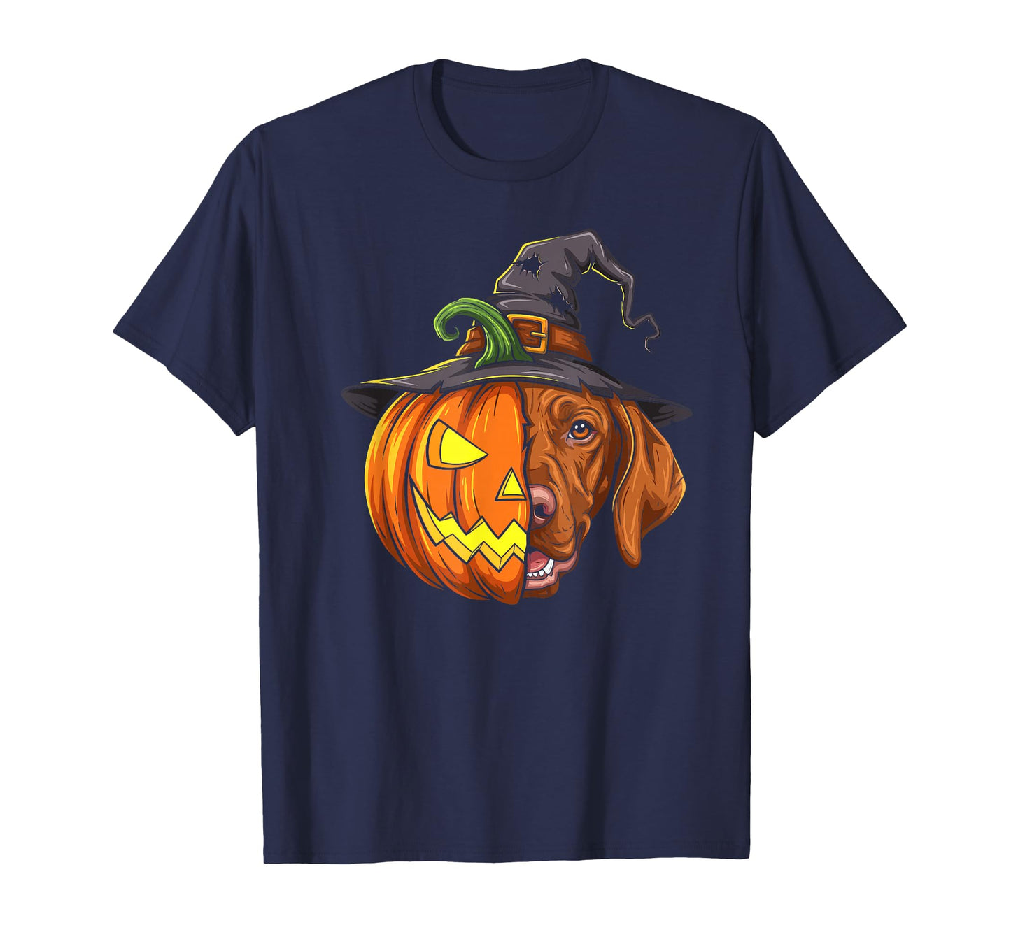 Vizsla Pumpkin Jack O Lantern Halloween Kids Mens Womens T-Shirt