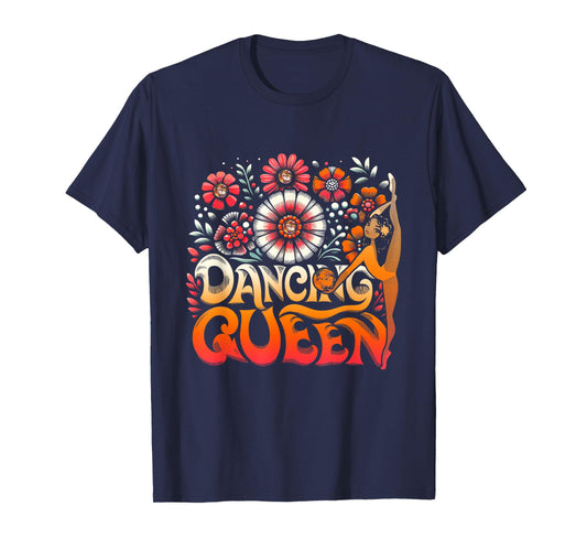 Dancing a Queen Dancing Vintage 70s 80s For Dance Parties T-Shirt