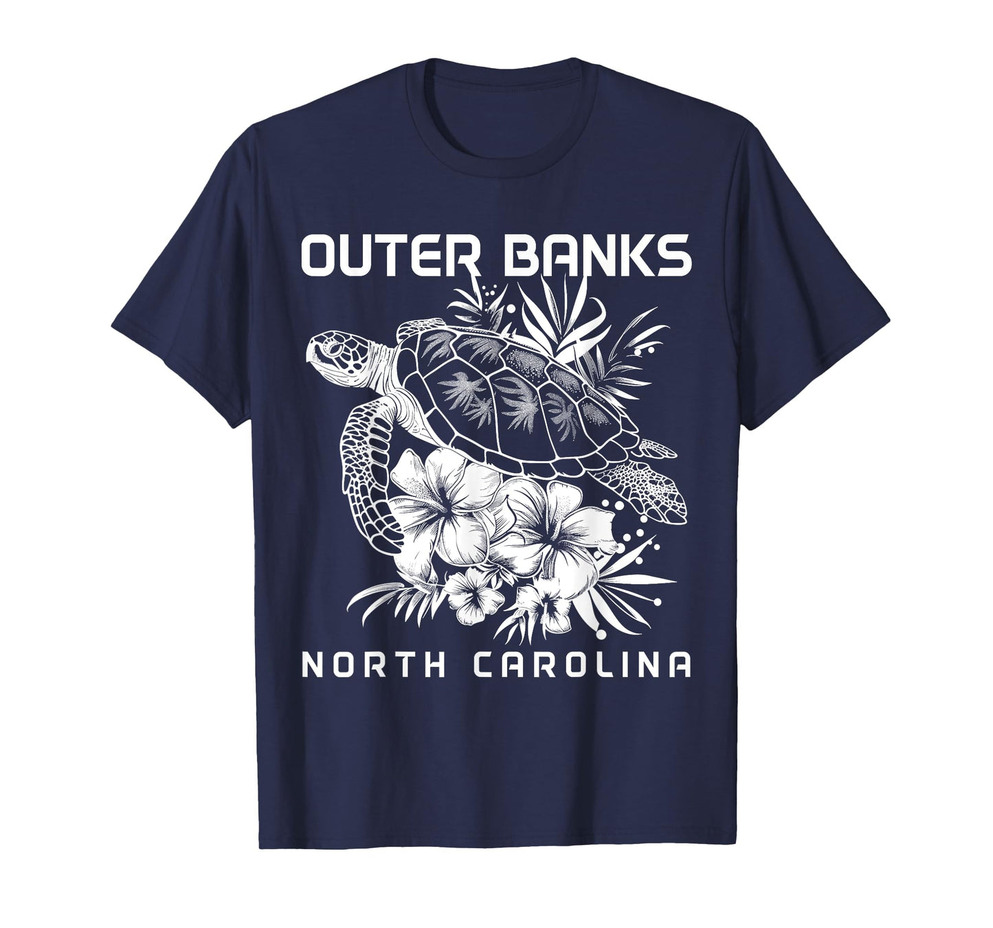 Outer Banks North Carolina Sea Turtle Surf Surfer T-Shirt
