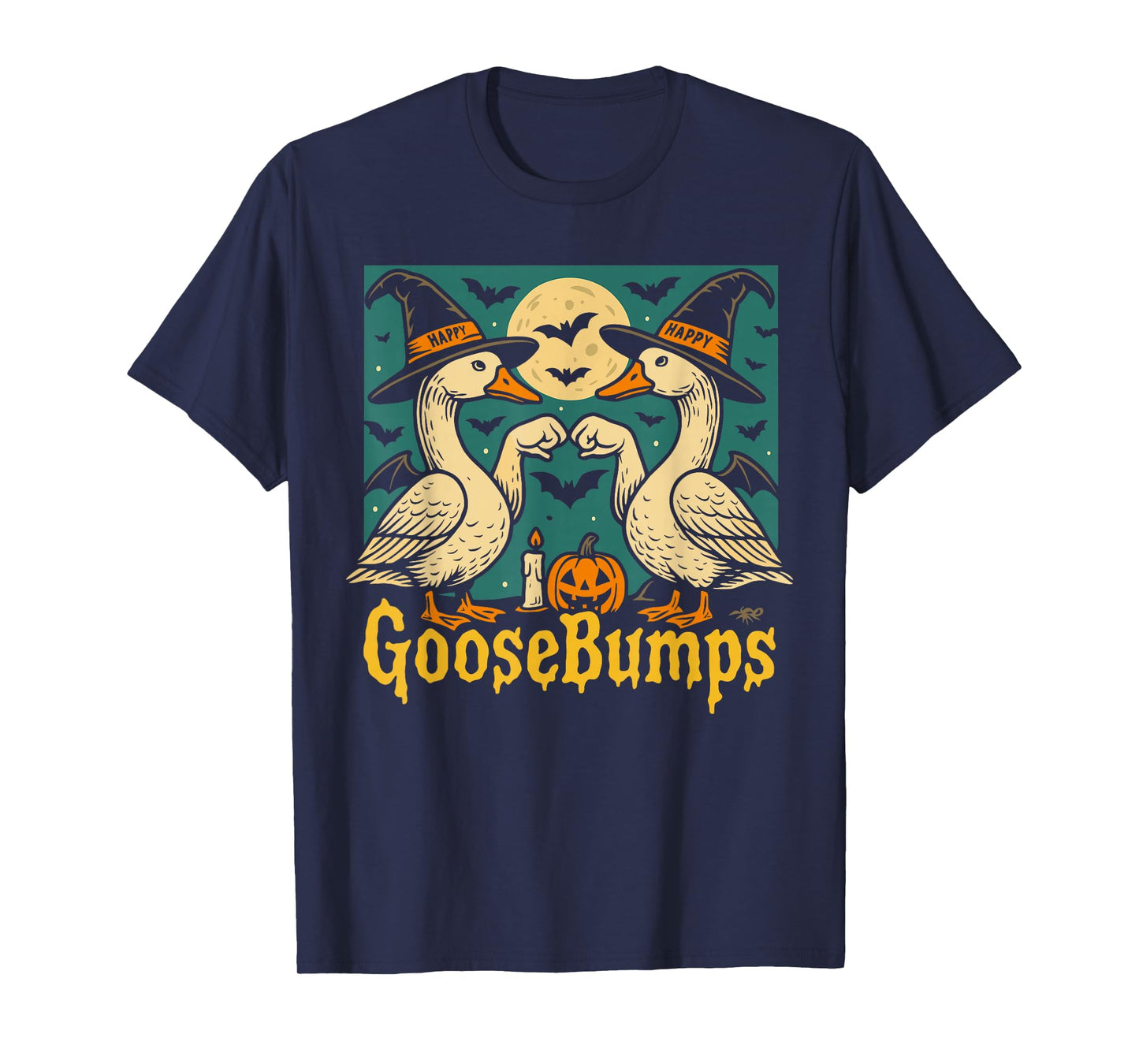 Cute Spooky Goose Shirt, Funny Halloween Goose Bumps T-Shirt