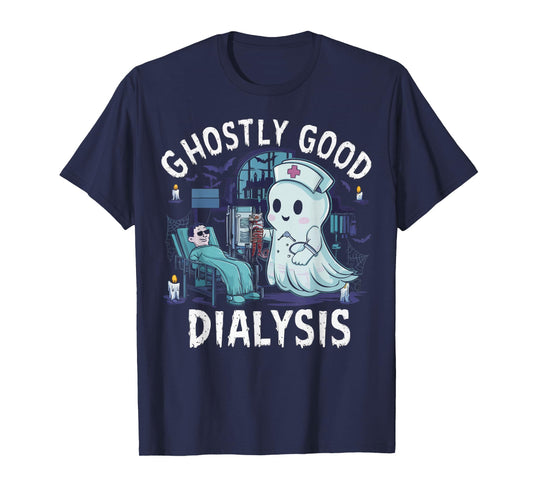 Dialysis Nurse Halloween Spooky Nursing Trick Or Treat T-Shirt