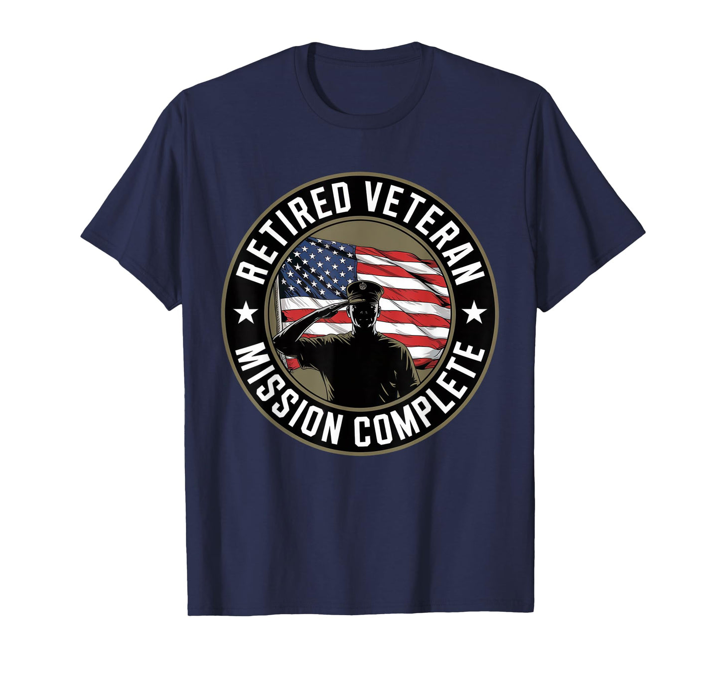 Patriotic Retired Veteran Day Proud US Army Vintage American T-Shirt