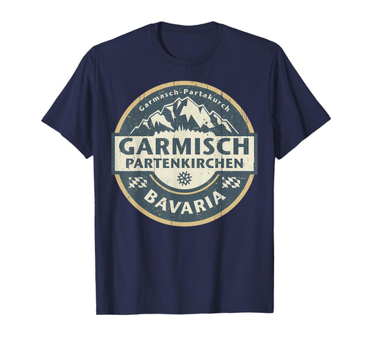 Vintage Garmisch-Partenkirchen, Bavaria, Germany Mountain T-Shirt