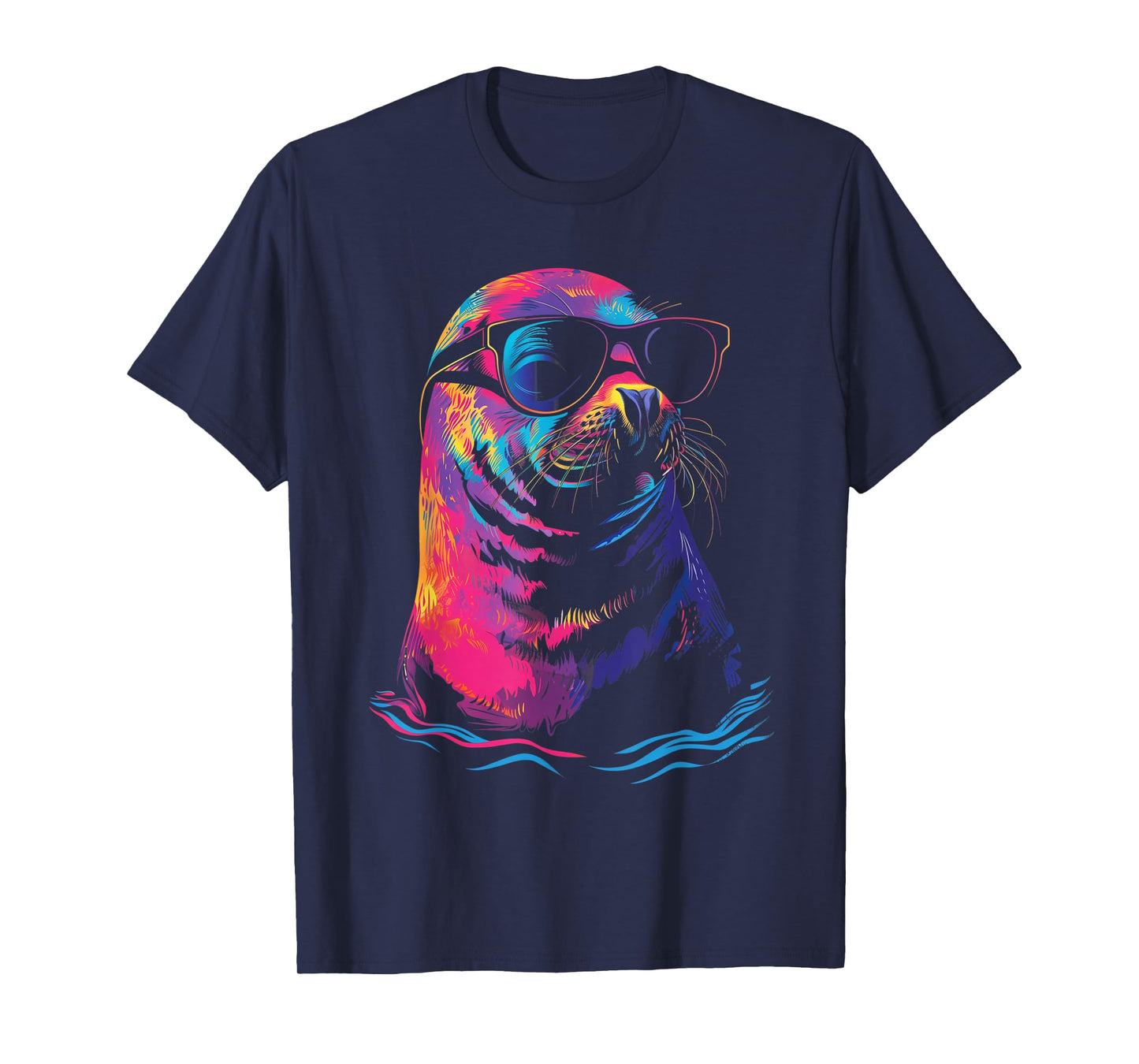 Seal Sunglasses Sea Lion Ocean Animal T-Shirt