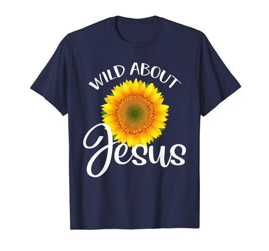 Wild About Jesus Shirt Sunflower VBS Sunday School Teacher T-Shirt for Men Women