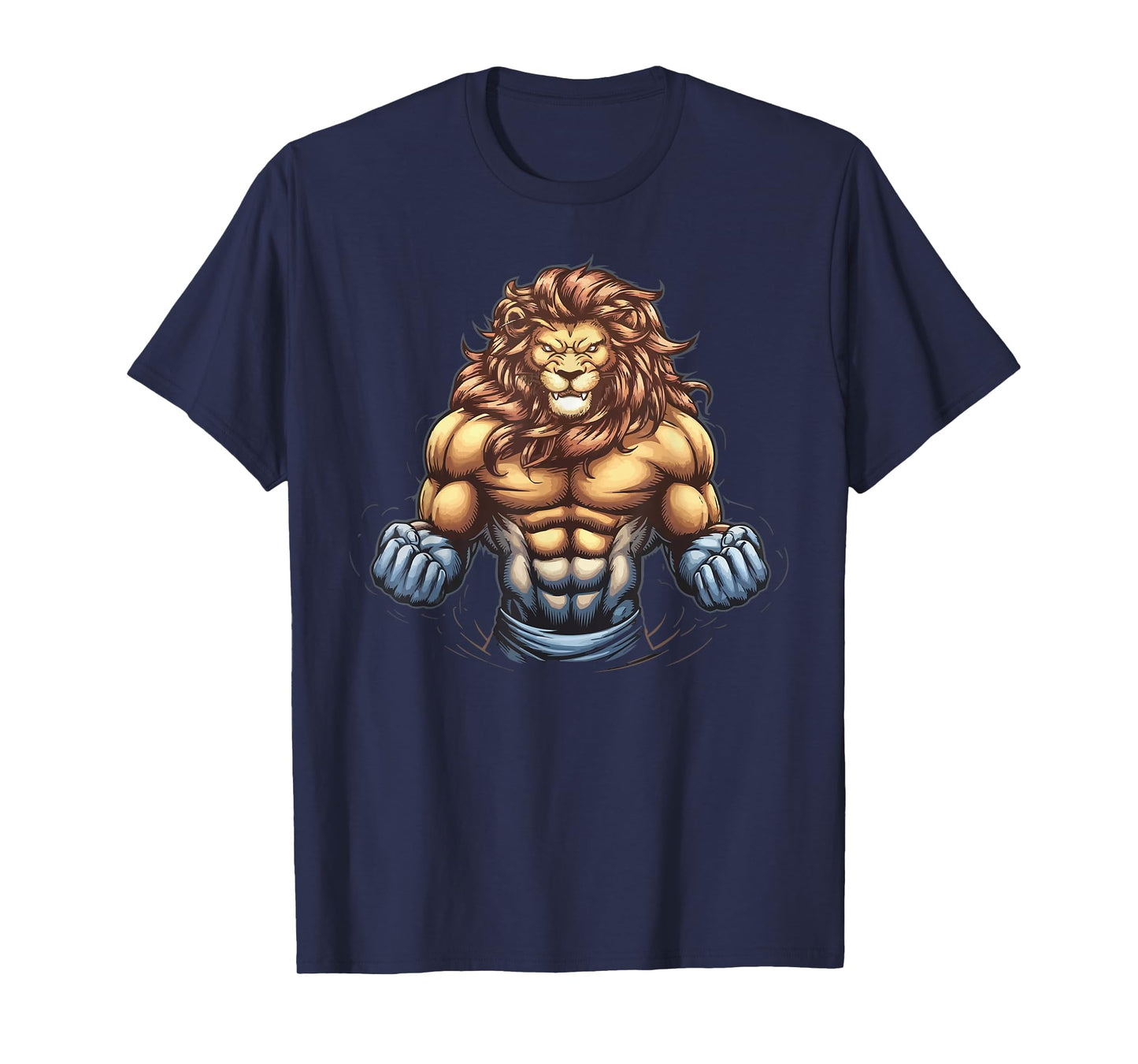 Bodybuilder Lion Lover Gym Wear Fitness Workout Bodybuilding T-Shirt