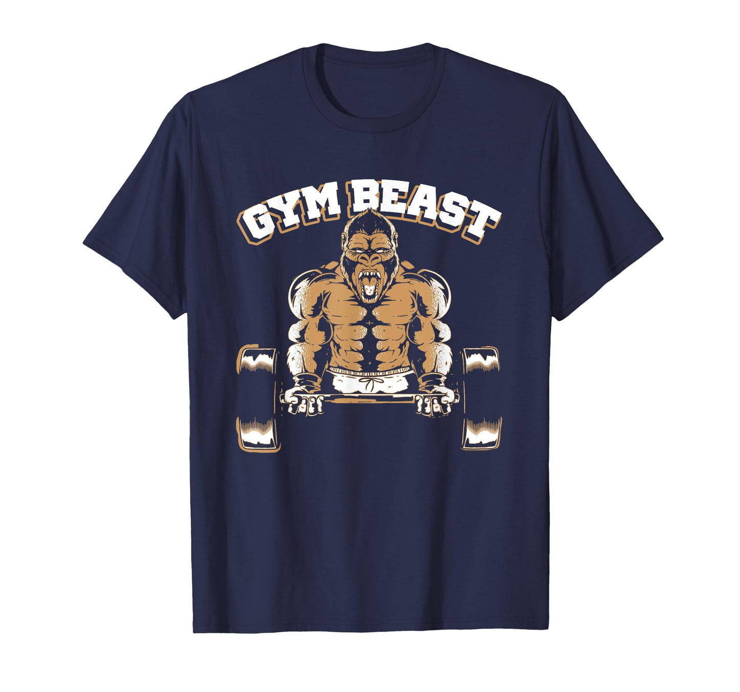 Gym Beast Gorilla Weightlifting Bodybuilding Workout T-Shirt