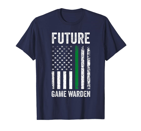 Future Game Warden Wildlife Conservation Officer Boys Kids T-Shirt