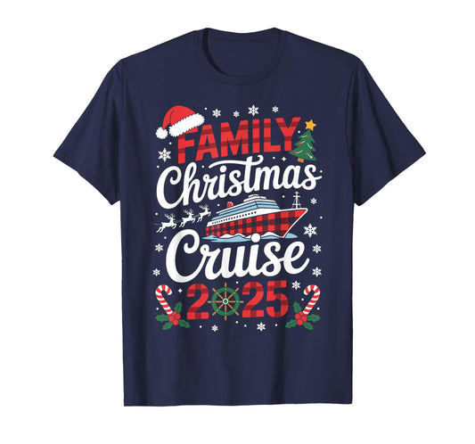 Family Christmas Cruise 2025 Holiday Vacations for Men Women T-Shirt