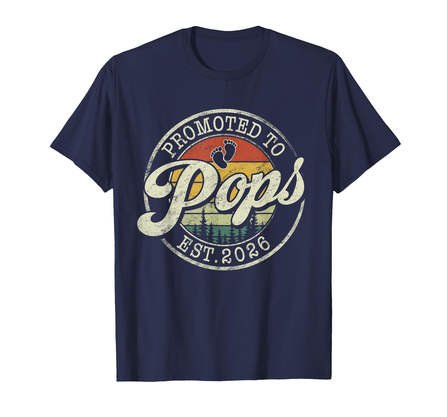 Promoted To Pops Est 2026 Pregnancy Announcement T-Shirt
