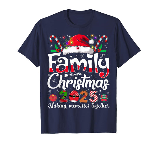 Family Christmas 2025 Matching Outfit Xmas Squad Santa T-Shirt