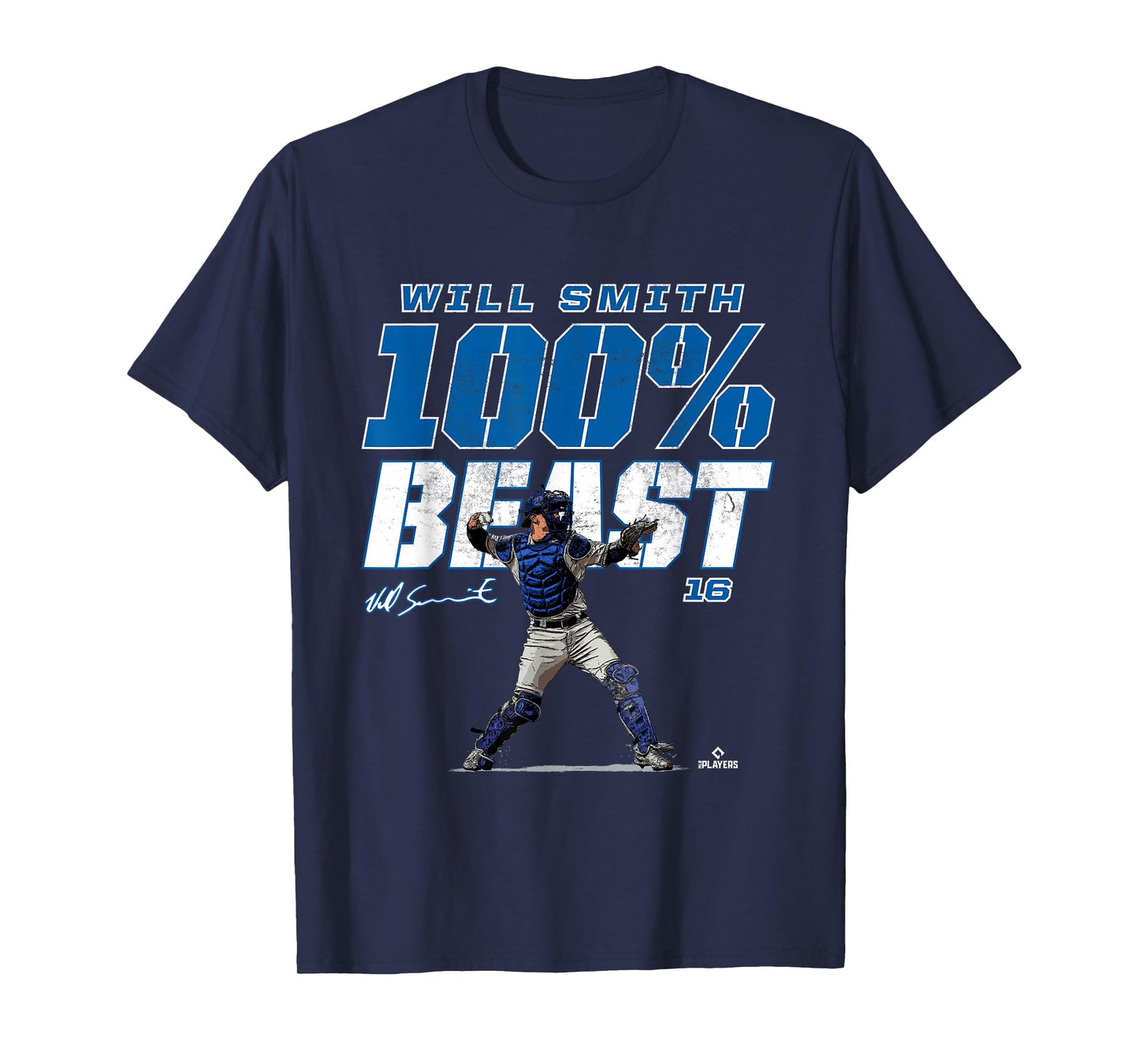 100% Beast Will Smith Los Angeles MLBPA T-Shirt