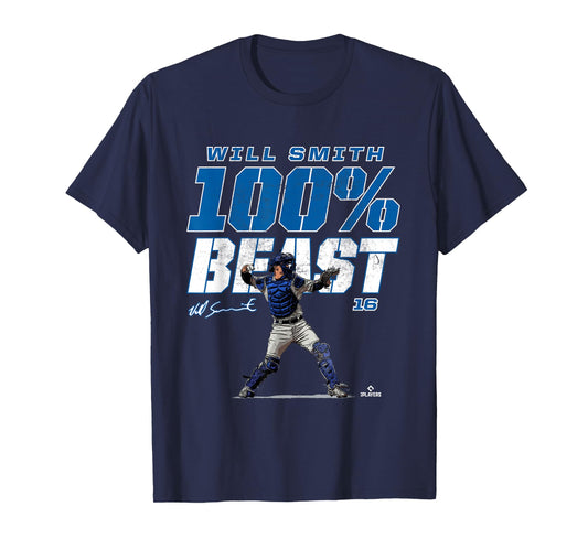 100% Beast Will Smith Los Angeles MLBPA T-Shirt