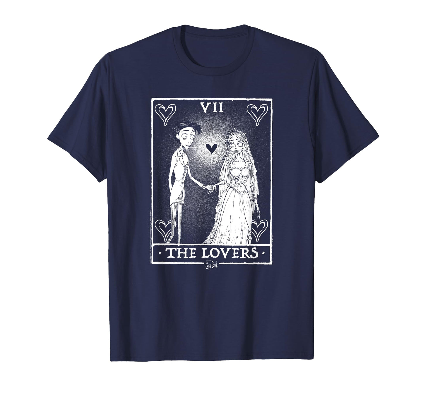 Corpse Bride The Lovers Tarot Card Victor and Bride Movie T-Shirt
