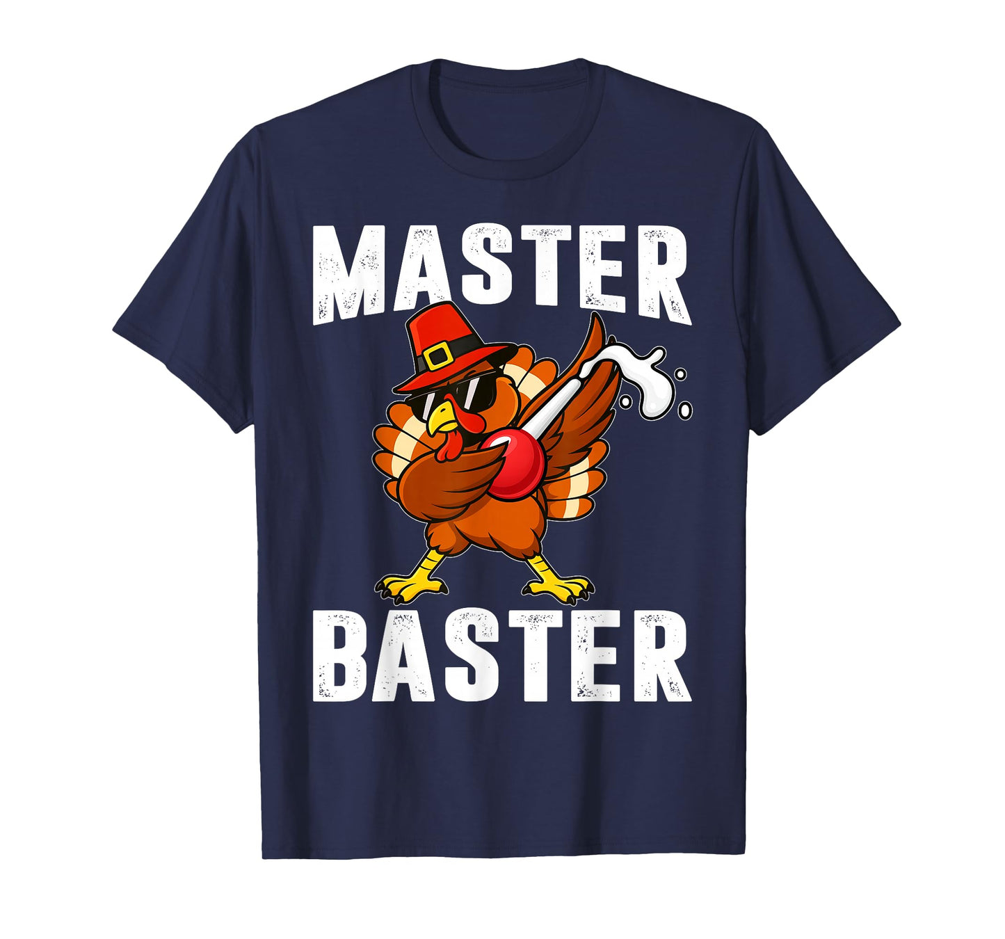 Master Baster Vintage Cool Dabbing Turkey Thanksgiving Men T-Shirt