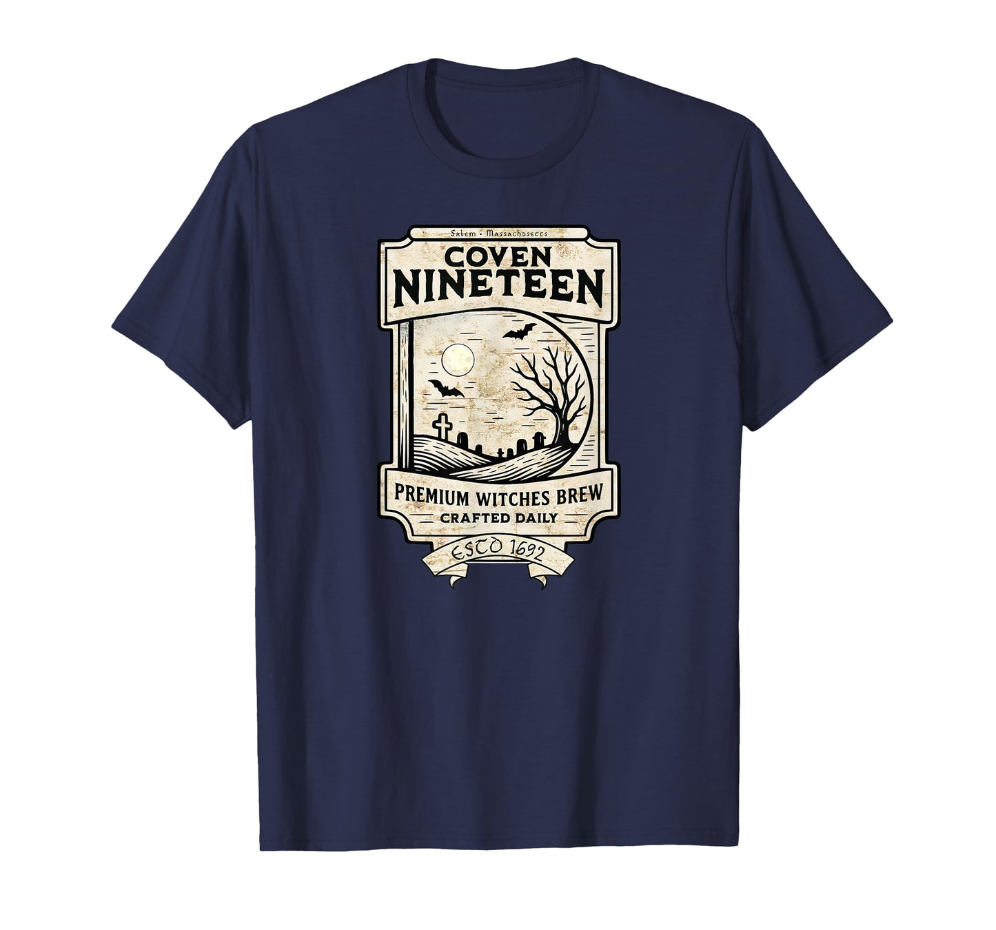 Halloween Witches' Brew Salem 1692 Women Men T-Shirt